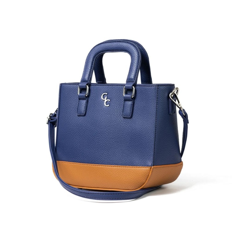 Galway Two Tone Shoulder Bag|Navy|Green|Tan|Lime