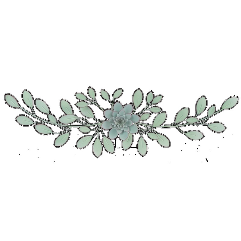 Ganz Layered Horizontal Flower Wall Decor