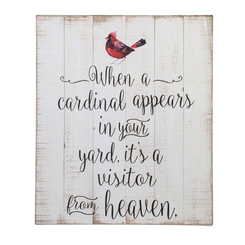 Ganz Plaque – When A Cardinal Appears