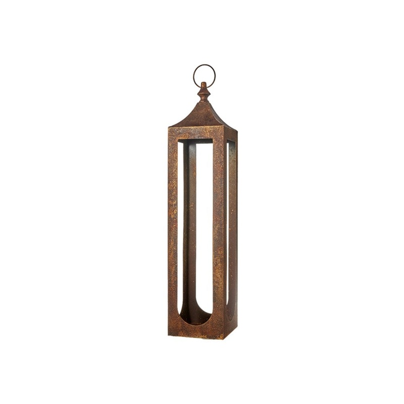 Raz Imports 2021 Santa’s Stables 29-inch Aged Copper Lantern