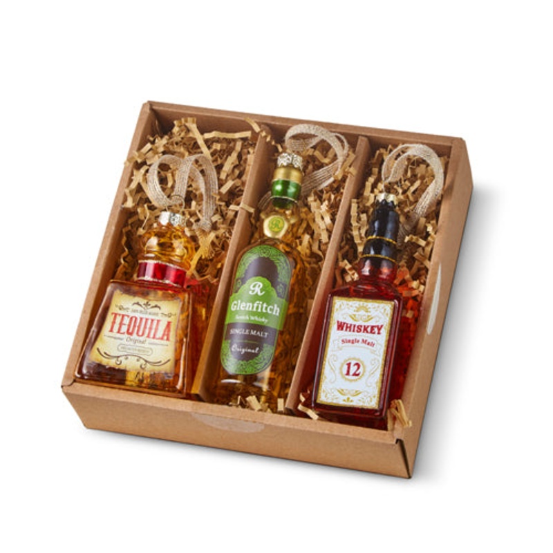 Raz Imports 2023 Holiday Cheers 6.25 Box of 3 Spirits Ornaments
