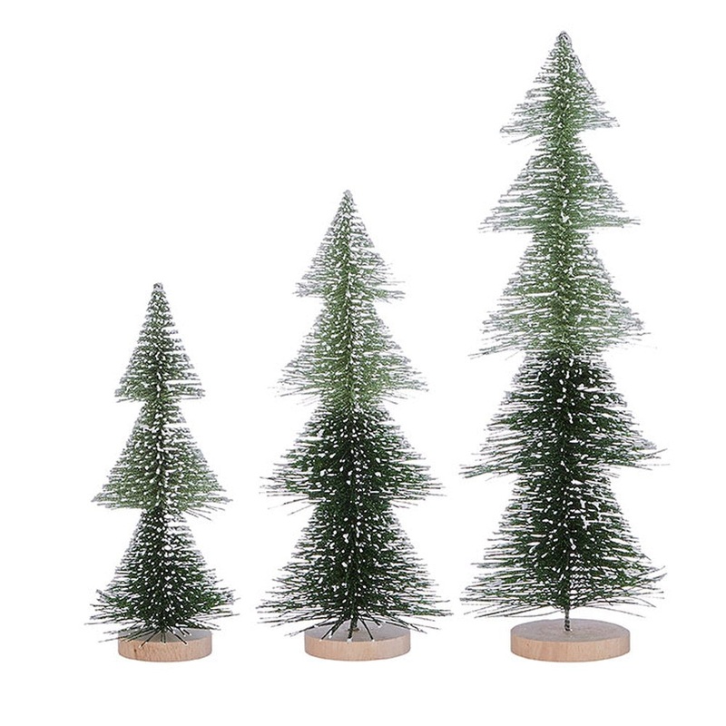Raz Imports Santa’s Little Helpers 19 Bottle Brush Tree, Set of 3
