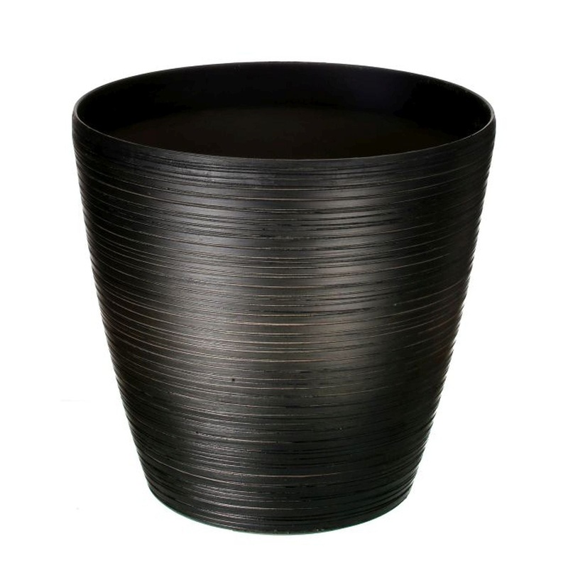 Regency International Fiber Resin Carved Rnd Planter 13.5Dx13H