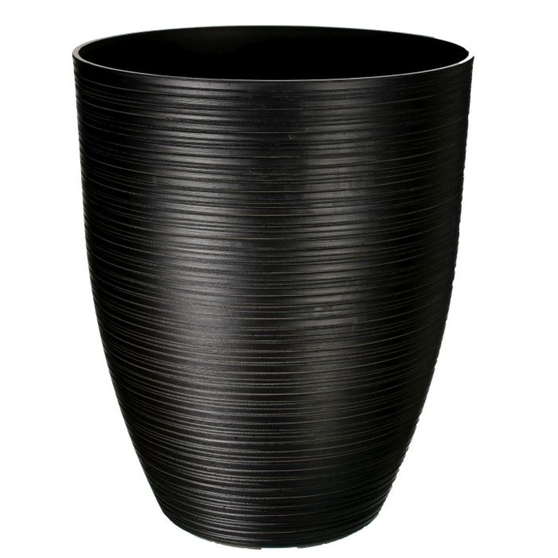 Regency International Fiber Resin Carved Tall Planter 17Dx21H