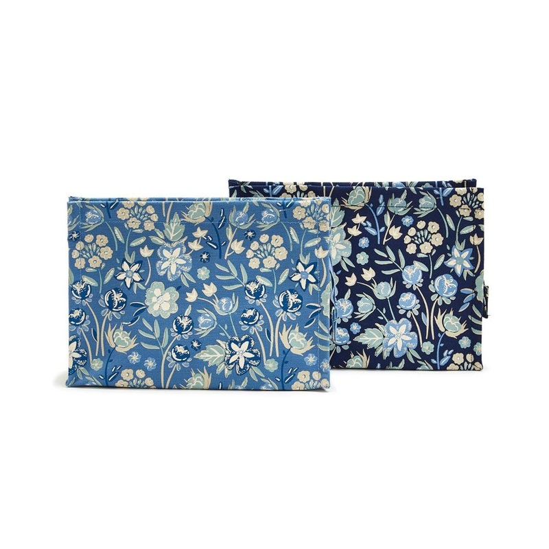 Two’s Company Blue Floral Multipurpose Pouch Assorted 2 Designs
