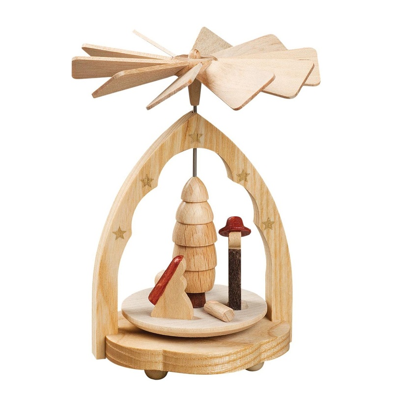 Alexander Taron Richard Glaesser Mini Pyramid Nativity Natural Finish