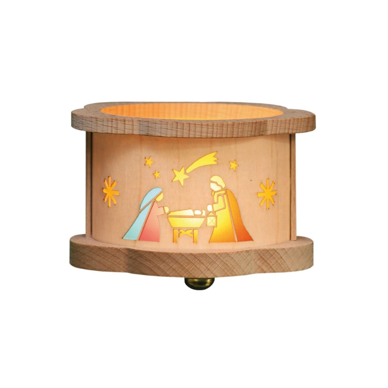 Alexander Taron Richard Glaesser Tea Light Luminary Nativity