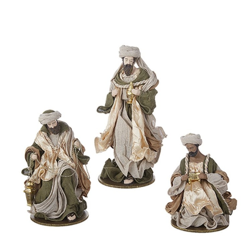 Raz Imports 2022 Holiday In Provence 14.25 Wisemen, Set of 3