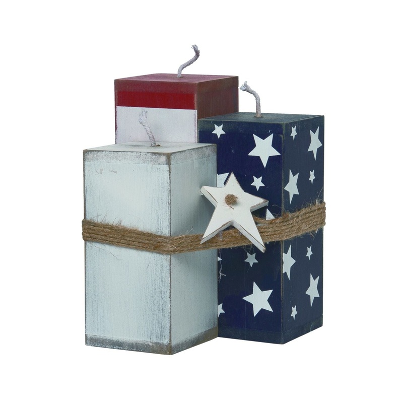 Transpac MDF American Firecracker Decor