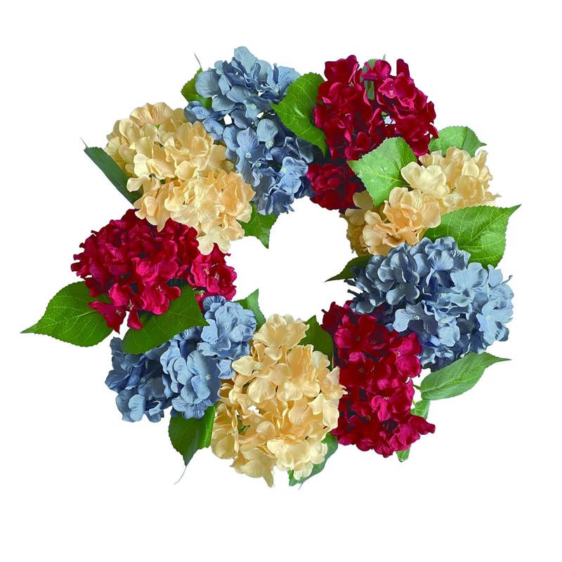 Transpac Americana Hydrangea Wreath