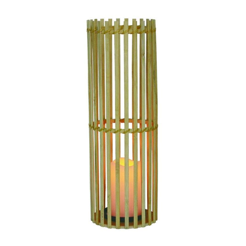 Transpac Bamboo Candle Holder|Large|Small