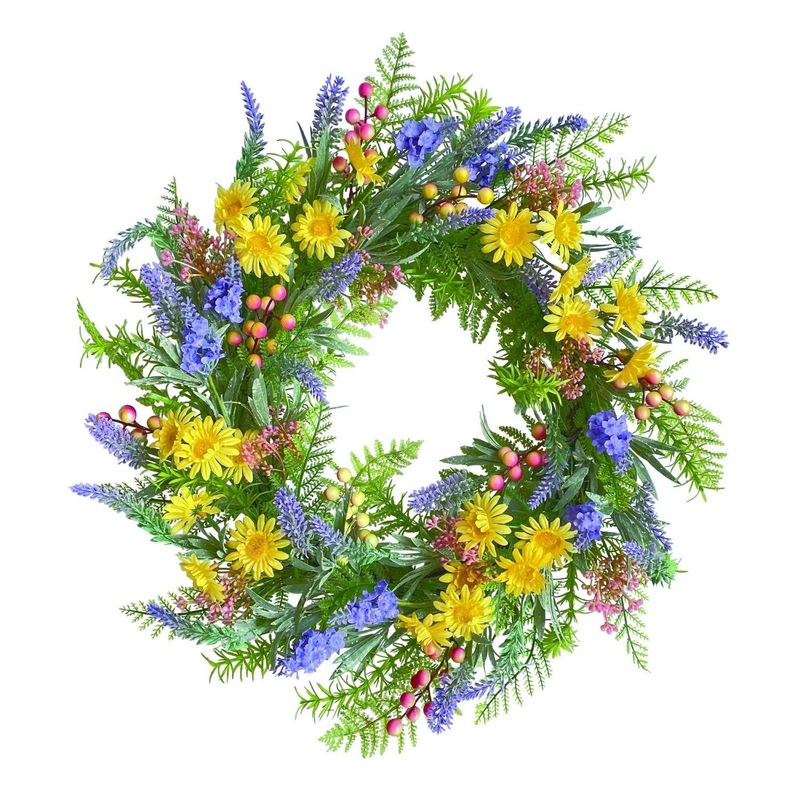 Transpac Buttercup Spring Wreath