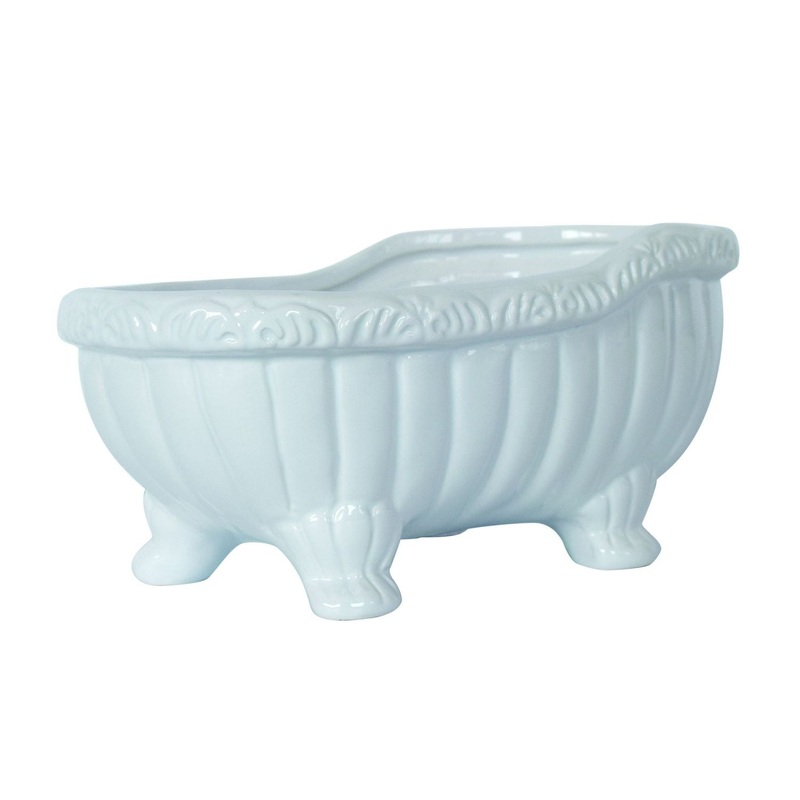 Transpac Dolomite Divided Bathtub Container