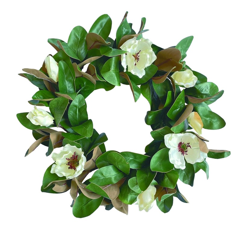 Transpac Jumbo Magnolia Wreath
