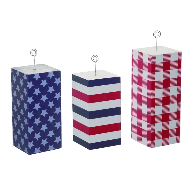 Transpac MDF Firecracker Photo Holder, Set Of 3
