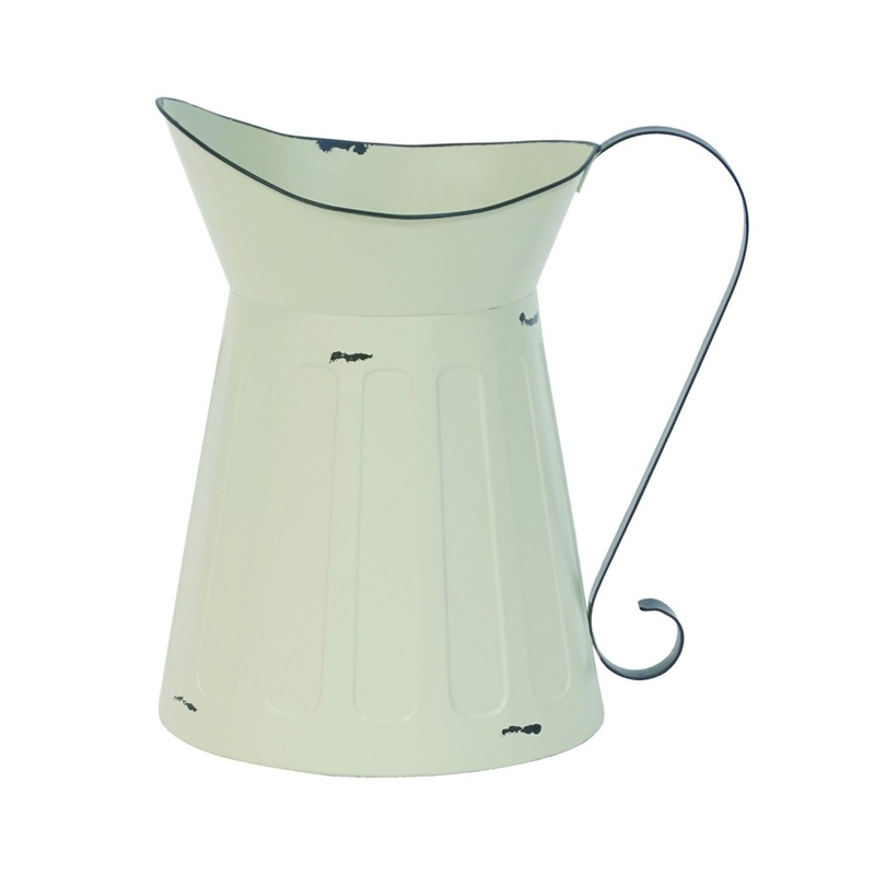 Transpac Metal Enamel Pitcher Decor