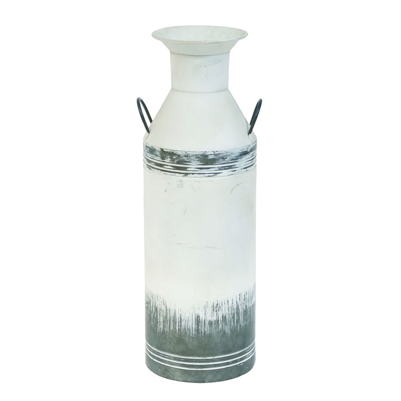 Transpac Metal Whitewash Jug|Large|Medium|Small