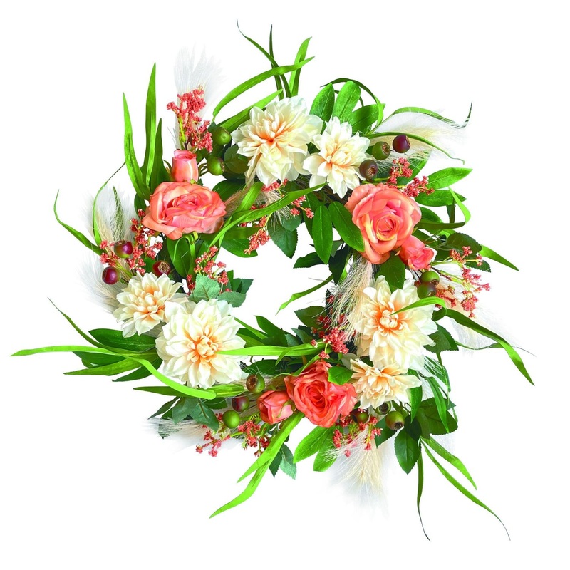 Transpac Pampas Blooms Wreath