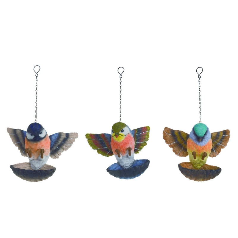 Transpac Resin Bird Feeder, Set Of 3, Assortment