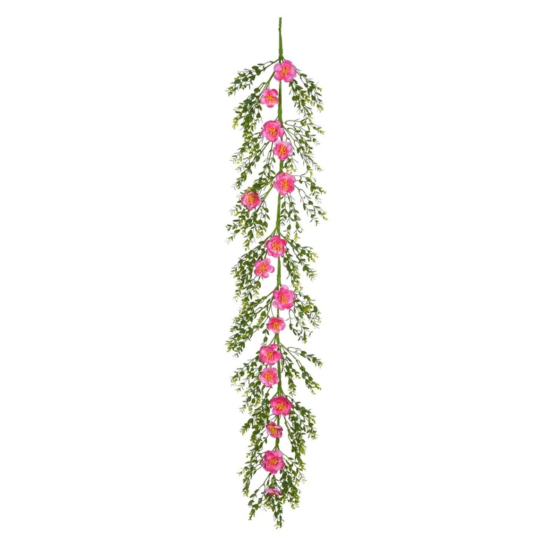 Transpac Spring Rose And Greenery Garland