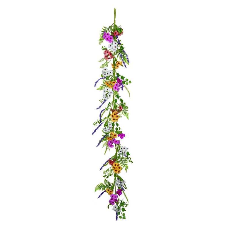 Transpac Spring Wildflower Garland