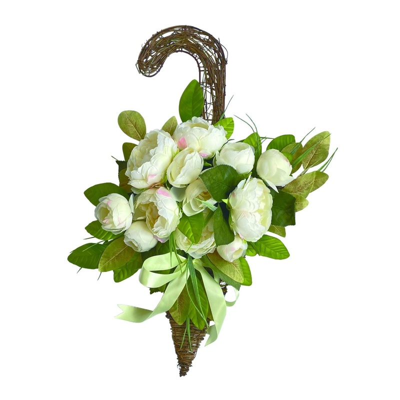 Transpac Umbrella Twig & Tulip Decor