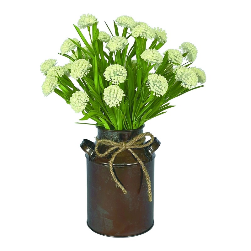 Transpac White Floral Spray In Pitcher