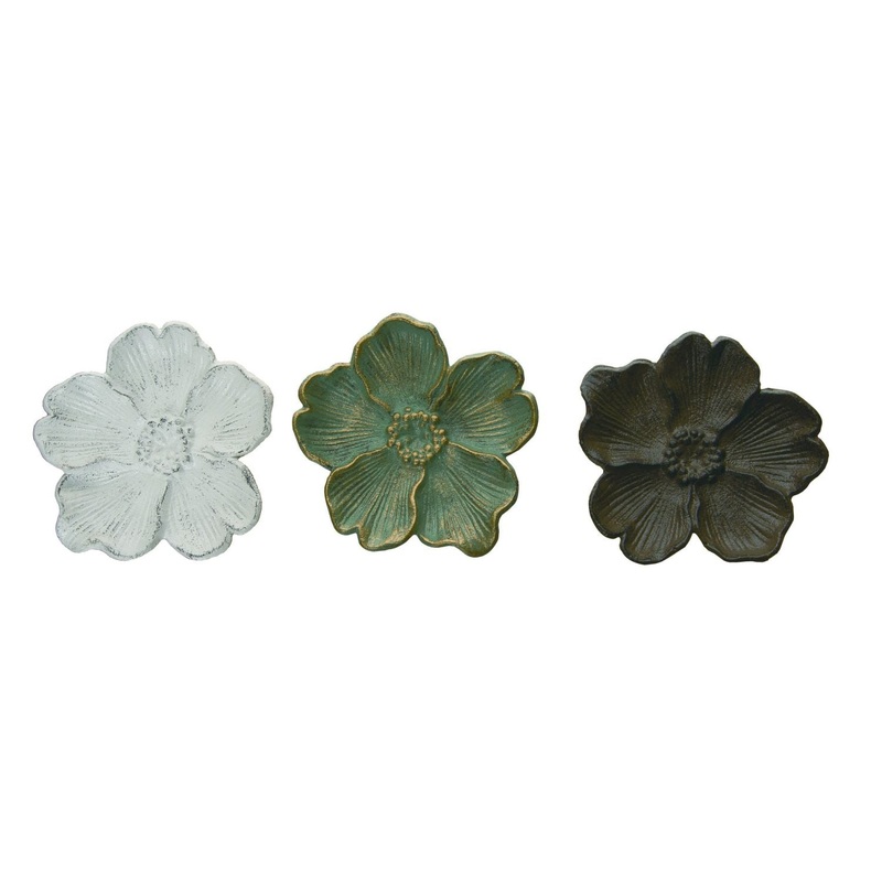 Transpac Iron Catch All Tray Decor, Set Of 3, Assortment