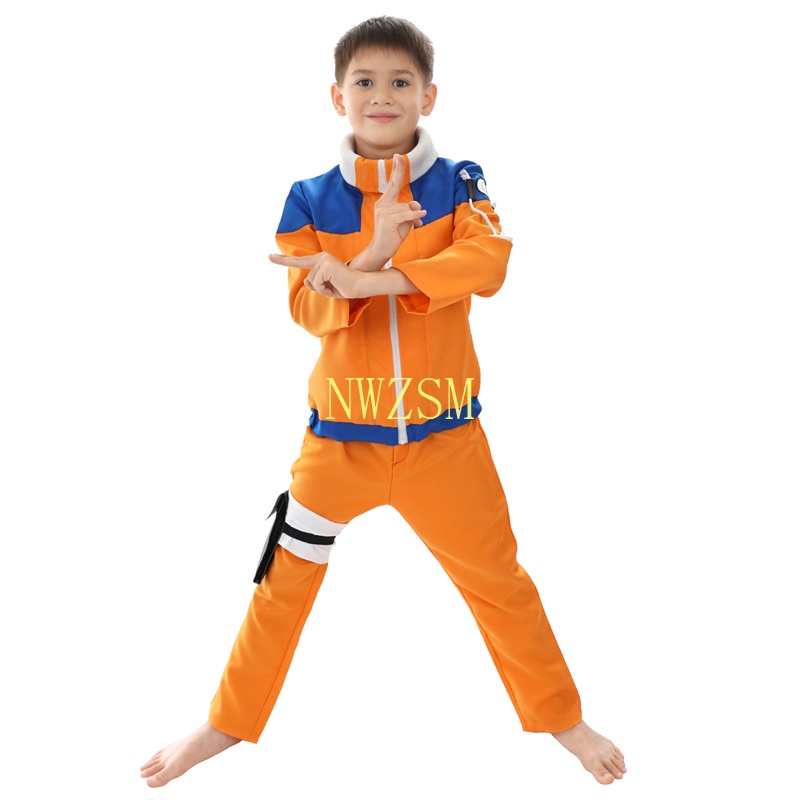 Anime Cosplay Children Costumes Uzumaki Kids European Size