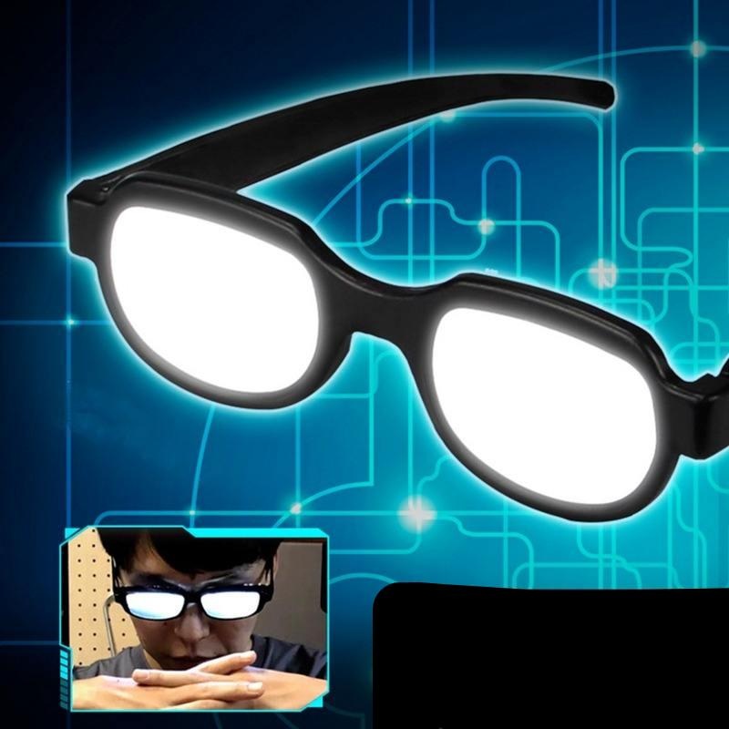 Anime Detective Conan Ikari Eyewear Cosplay Costumes Led Light Glasses Funny Online Show Halloween Party Props