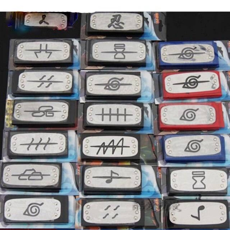 Anime Naruto Headband Leaf Village Konoha Kakashi Akatsuki Cosplay Costume Prop