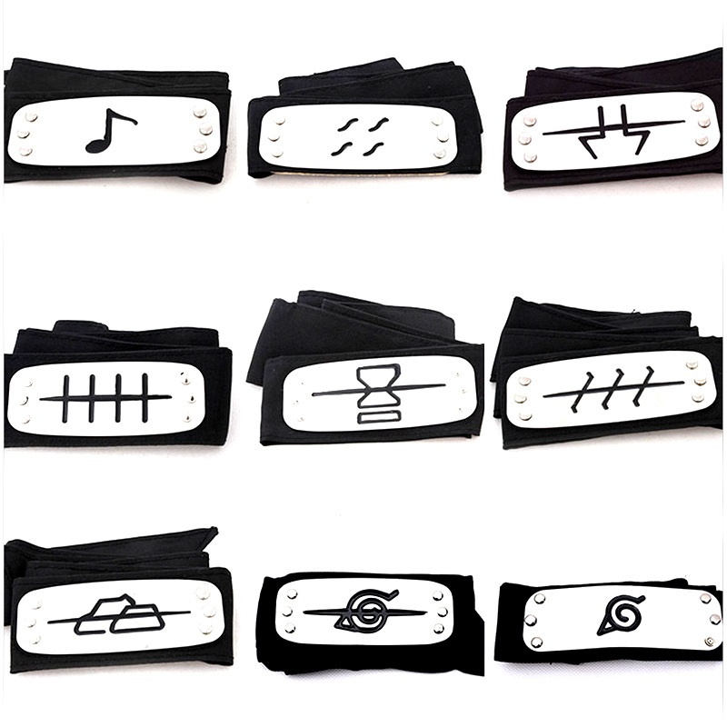 Anime Naruto Headband Leaf Village Konoha Uchiha Itachi Kakashi Akatsuki Cosplay Costume