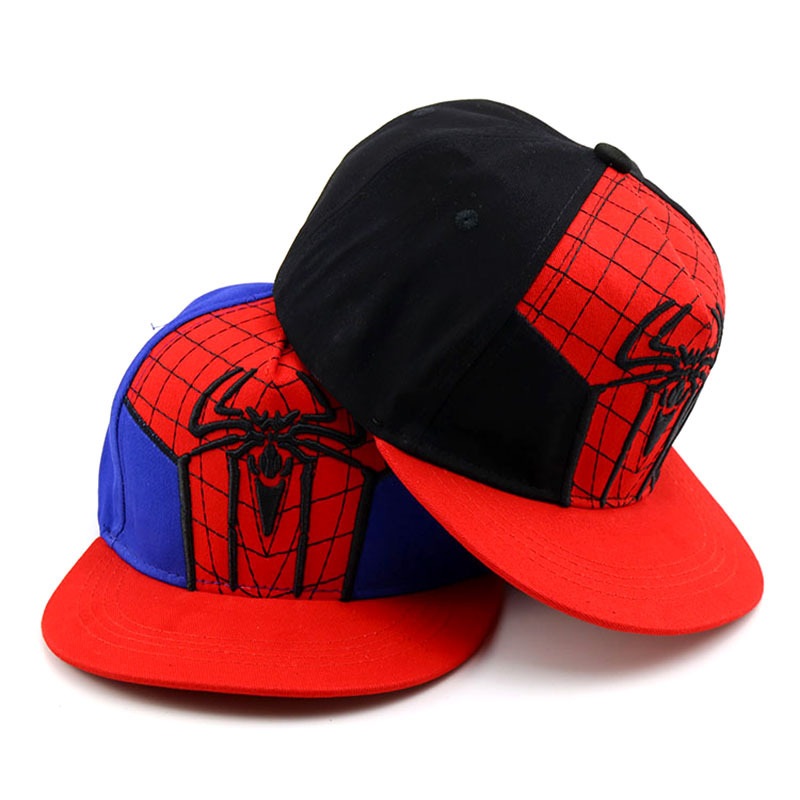 Baby Boy Girl Hat Cartoon Spiderman Hip Hop Outdoor Cosplay Caps Child