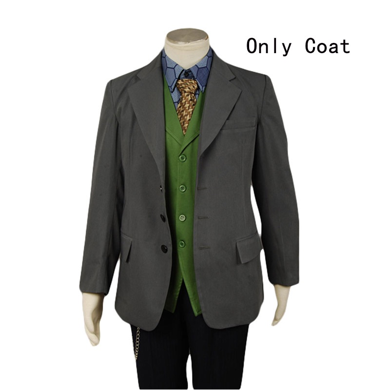 Batman Dark Knight Joker Grey Blazer Costume Only Coat Jacket