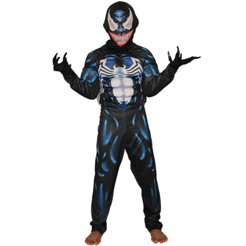 Venom Costume Cosplay Movie Character Superhero Halloween Carnival Fancy Children Costumes