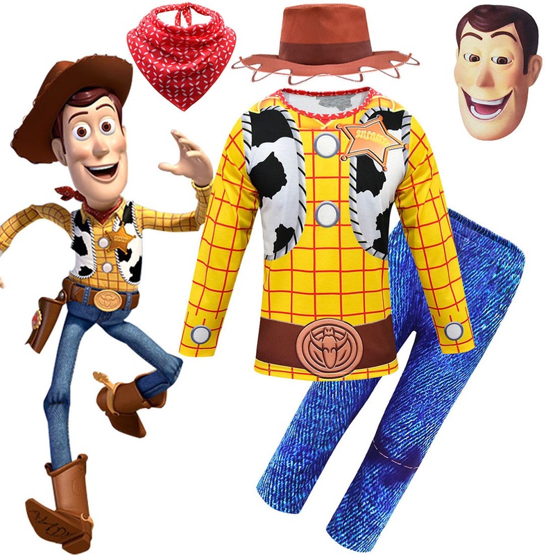 Woody Halloween Costumes For Boys Cosplay Carnival Clothes Sets Children Kids Party Costume Toddler Outfit Boy