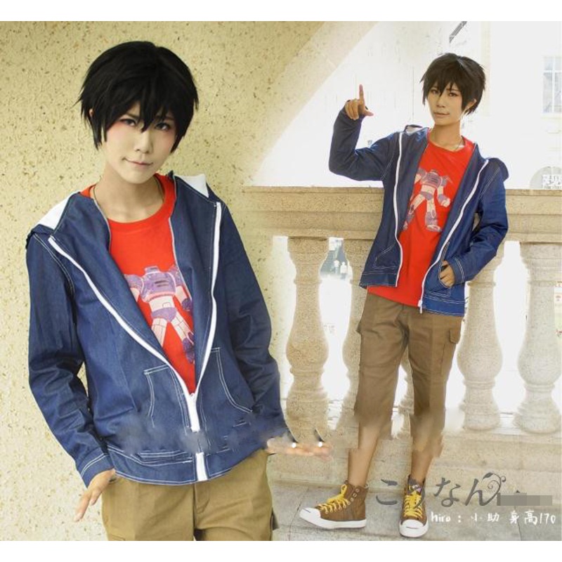 Anime Game Big Hero 6 Hiro Uniforms Suit Cosplay Costume Any Size