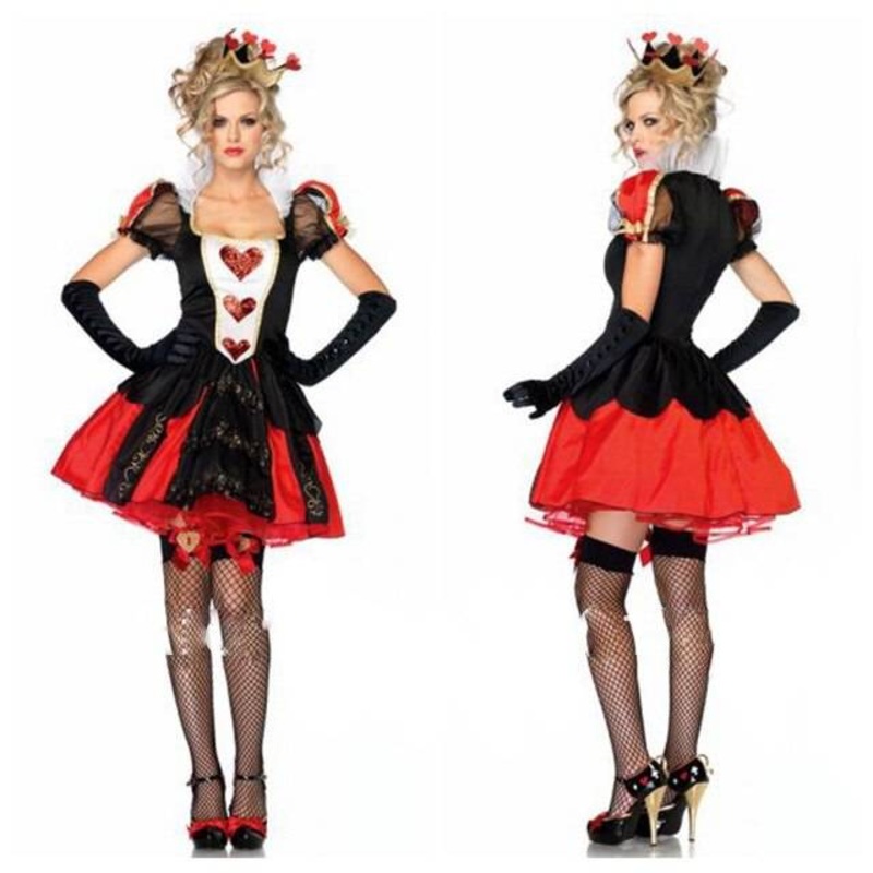 Zt84670 Alice In Wonderland Queen Heart Ladies Women Fancy Dress Costume Plus Size Xs-6xl