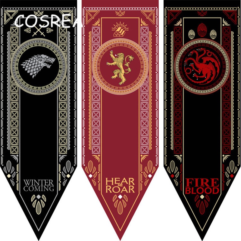 48150 Cm Game Throne Banner Families Flag Home Wolf Dragon Baratheon Amp Martell Bolton Boys Girls Kids Christmas