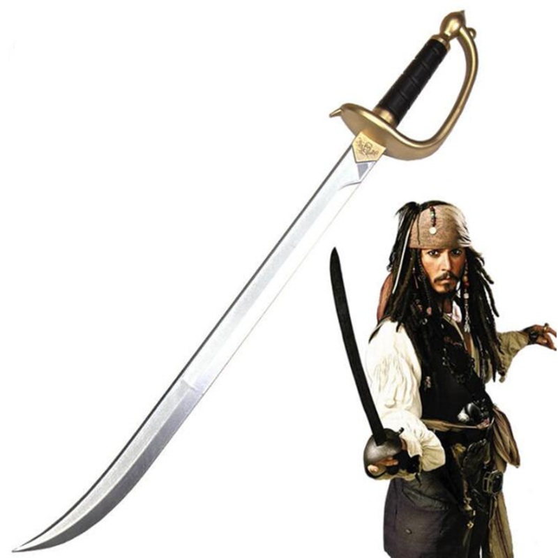 76cm296inch Pirates The Caribbean Captain Jack Sparrow Sword John Depp Cosplay Role Play Prop Children Safe Toygift