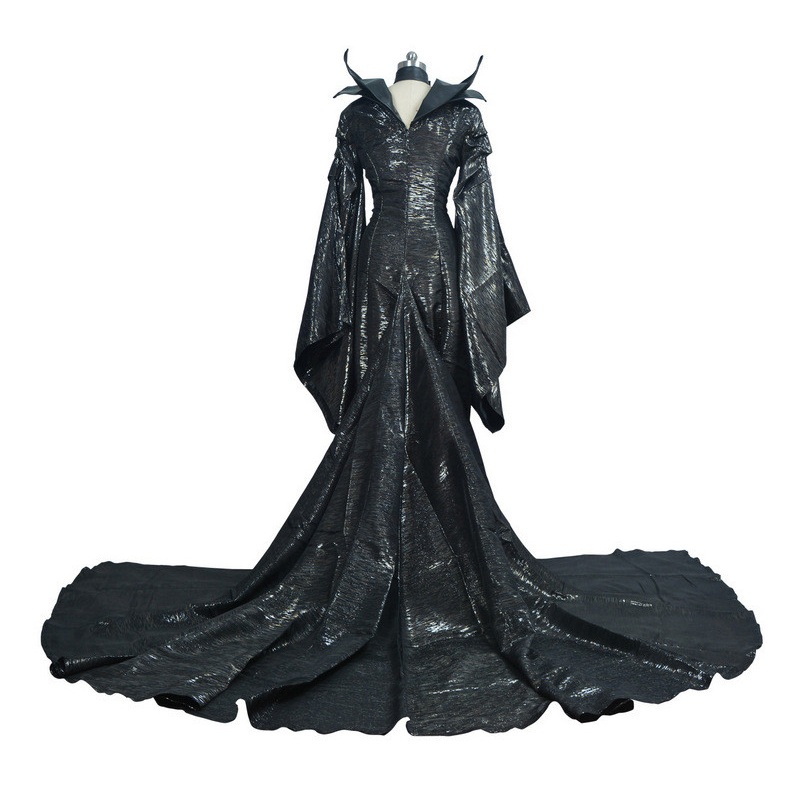 Adult Deluxe Maleficent Costume Evil Queen Cosplay Outfit Ladies Fancy Dress Women Halloween Party