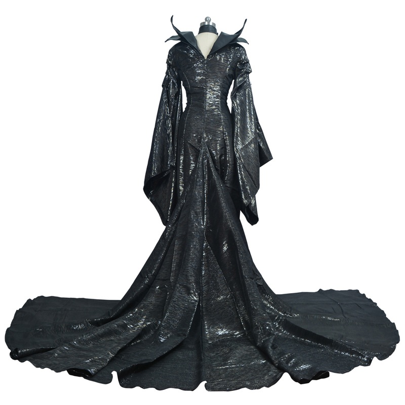 Adult Maleficent Cosplay Witch Costume Women Halloween Party Fancy Dress
