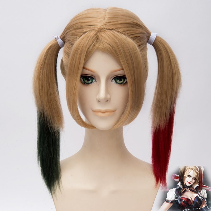 Batman Squad Harleen Quinzel Harley Quinn Cosplay Wig