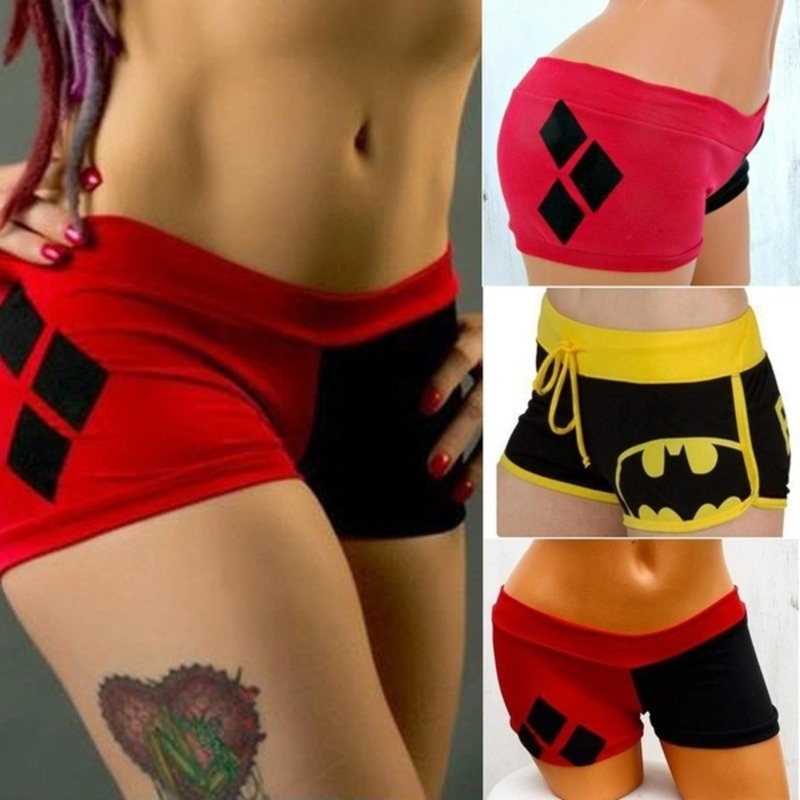 Women Squad Quinn Sexy Sports Pants Jogging Shorts Fitness Cosplay Costume