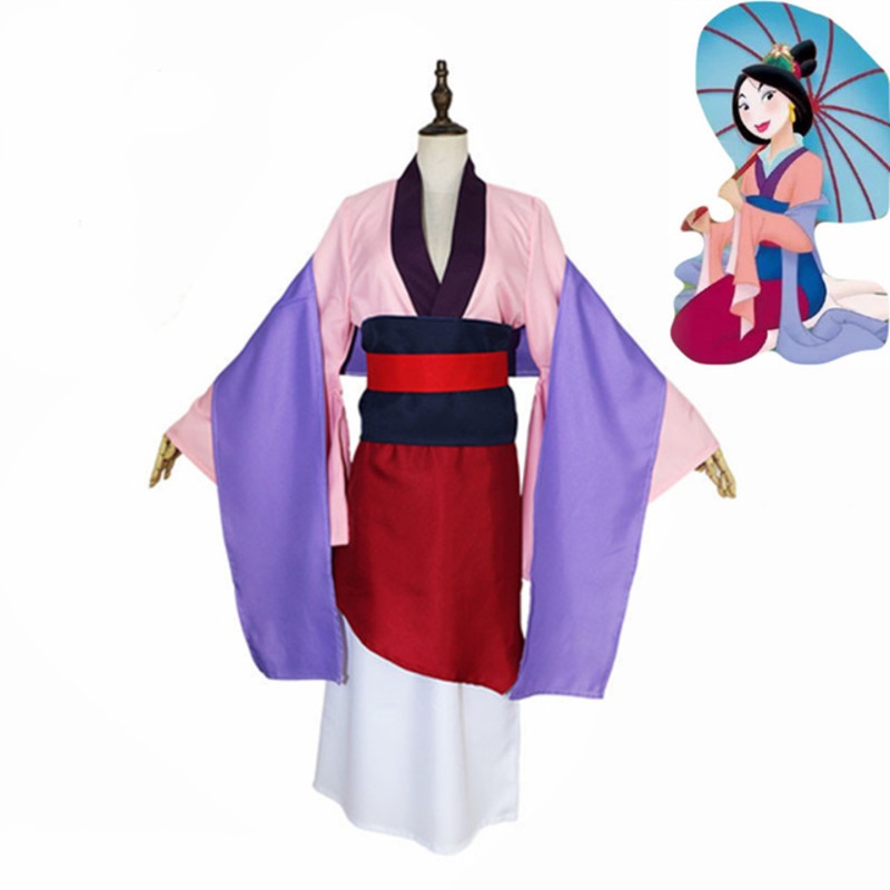 Wreck It Ralph 2 Costume Princess Mulan Dresses Movie Breaks The Internet Mushu Dragon Cosplay Girls And Women Skirt