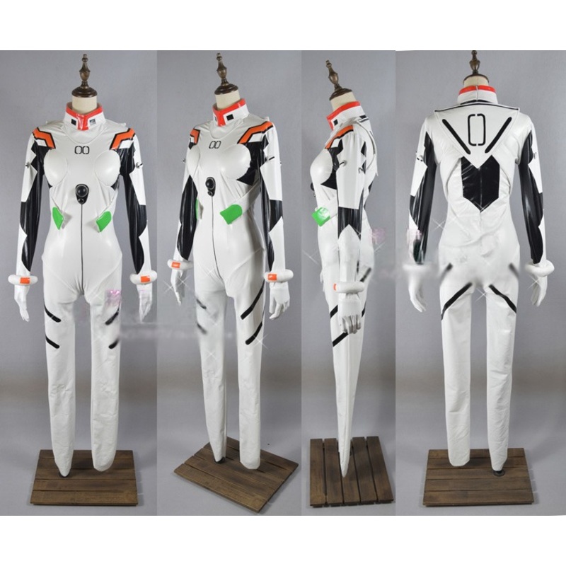 Anime Eva Neon Genesis Evangelion Figure Ayanami Rei Cosplay Bodysuit Uniform Sexy Pu Suit Dress Customize Any Sizes