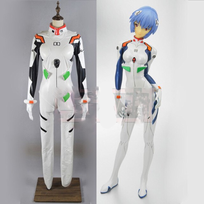 Anime Neon Genesis Evangelion Eva Ayanami Rei Cosplay Costume