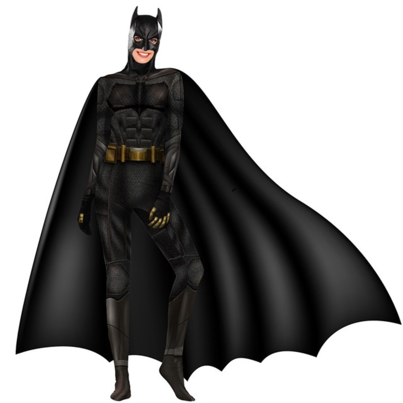 Vip Batman Cosplay Costume Superman The Dark Knight Bruce Wayne Jumpsuit Men Women Halloween Zentai Bodysuit