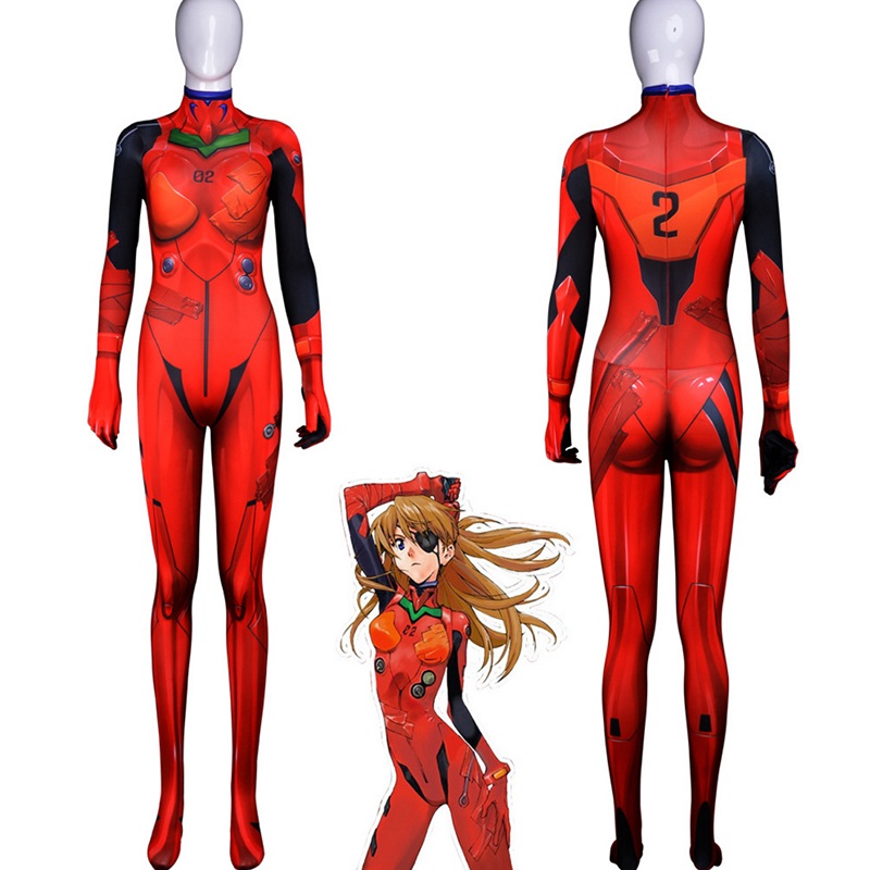 Anime Neon Genesis Evangelion Cosplay Costumes Asuka Langley Souryuu Costume Halloween Carnival Party Women Eva