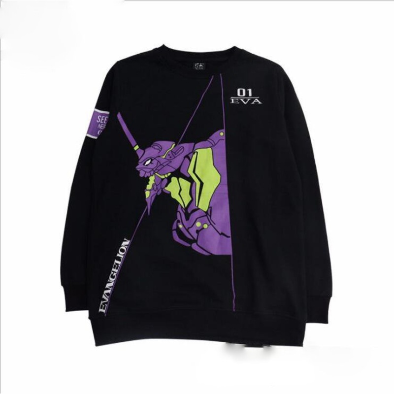 Anime Neon Genesis Evangelion Eva Cosplay Cos Woman Printed Long Sleeve T-shirt